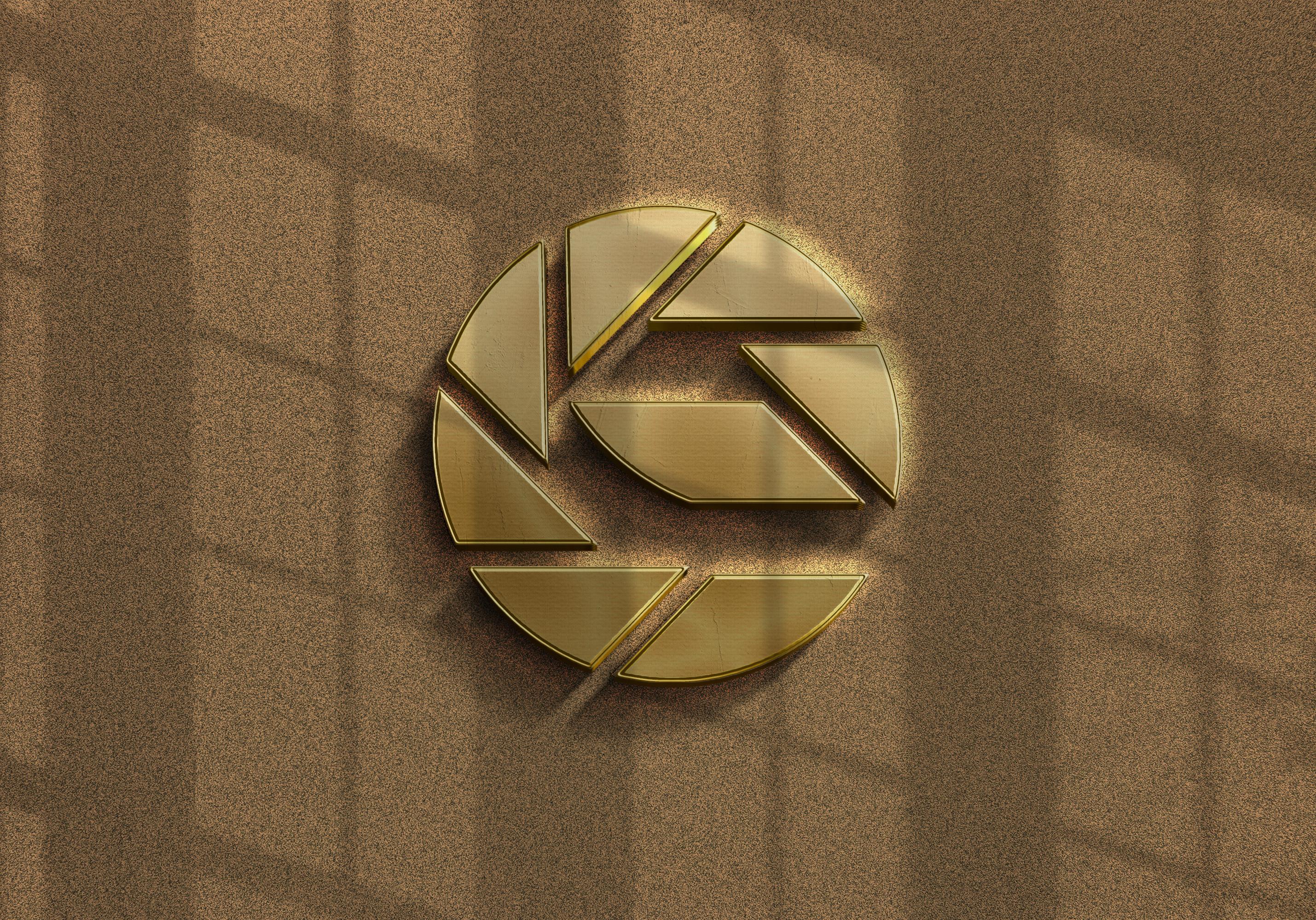 3d Realistic Logo Mockup PSD