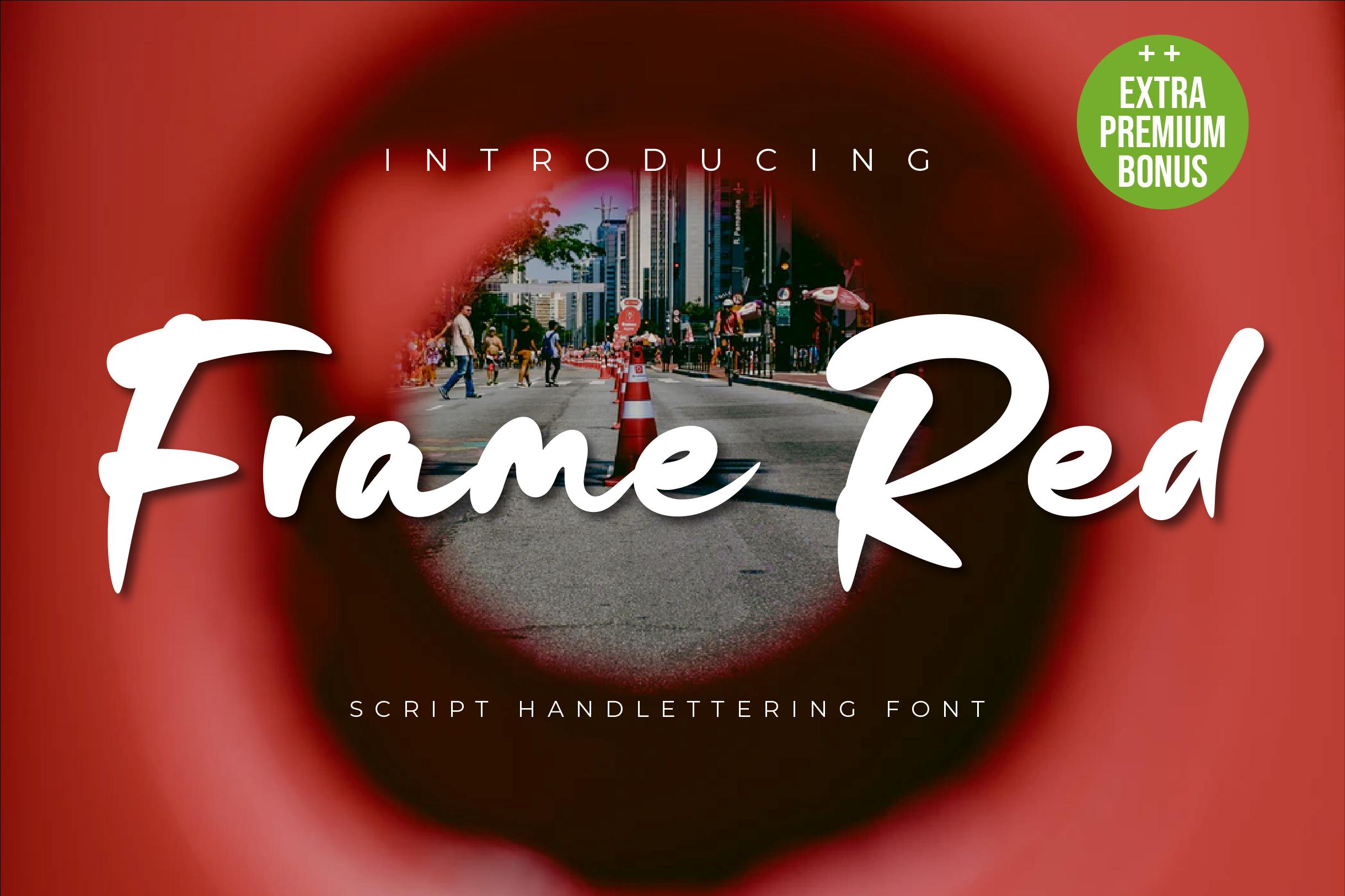 Frame Red Font