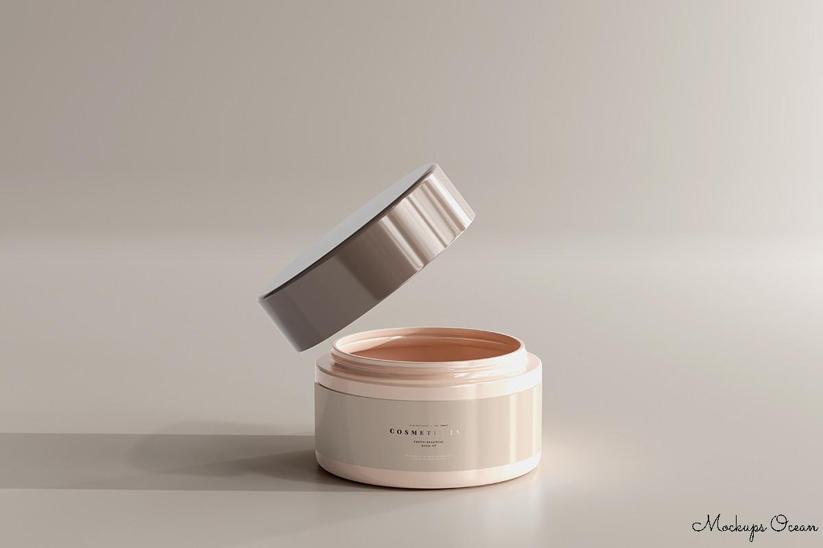 Cosmetic Jar Mockup