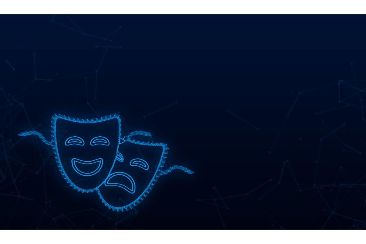 Comedy and Tragedy Theatrical Masks.