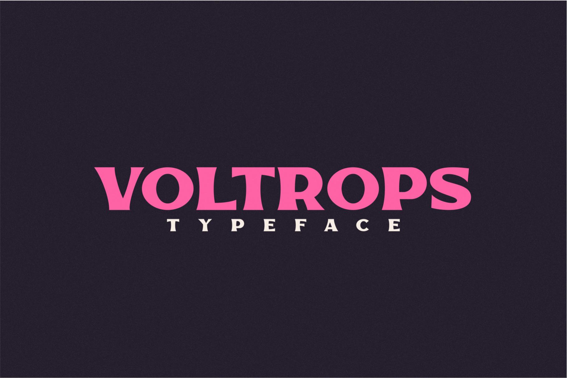 Voltrops Font