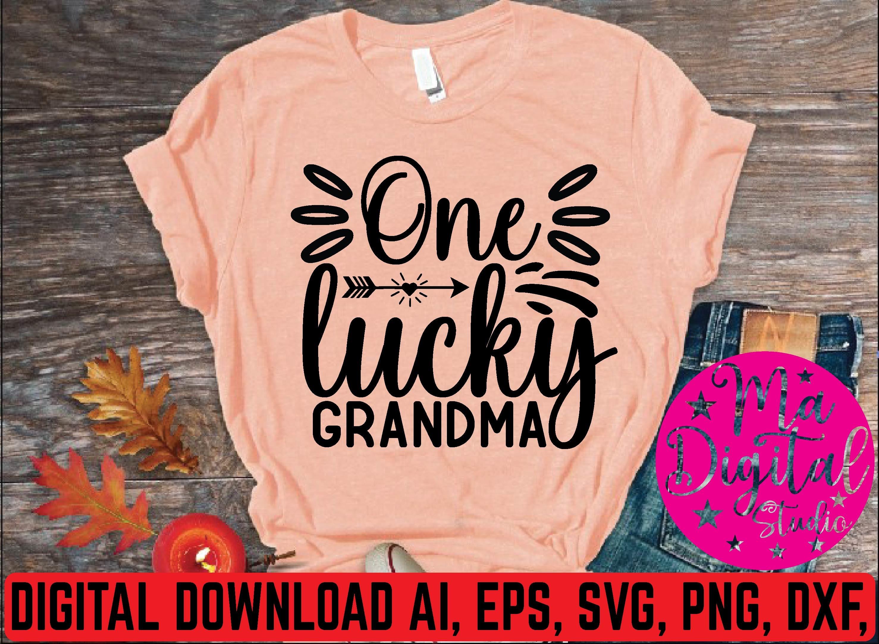 One Lucky Grandma Svg