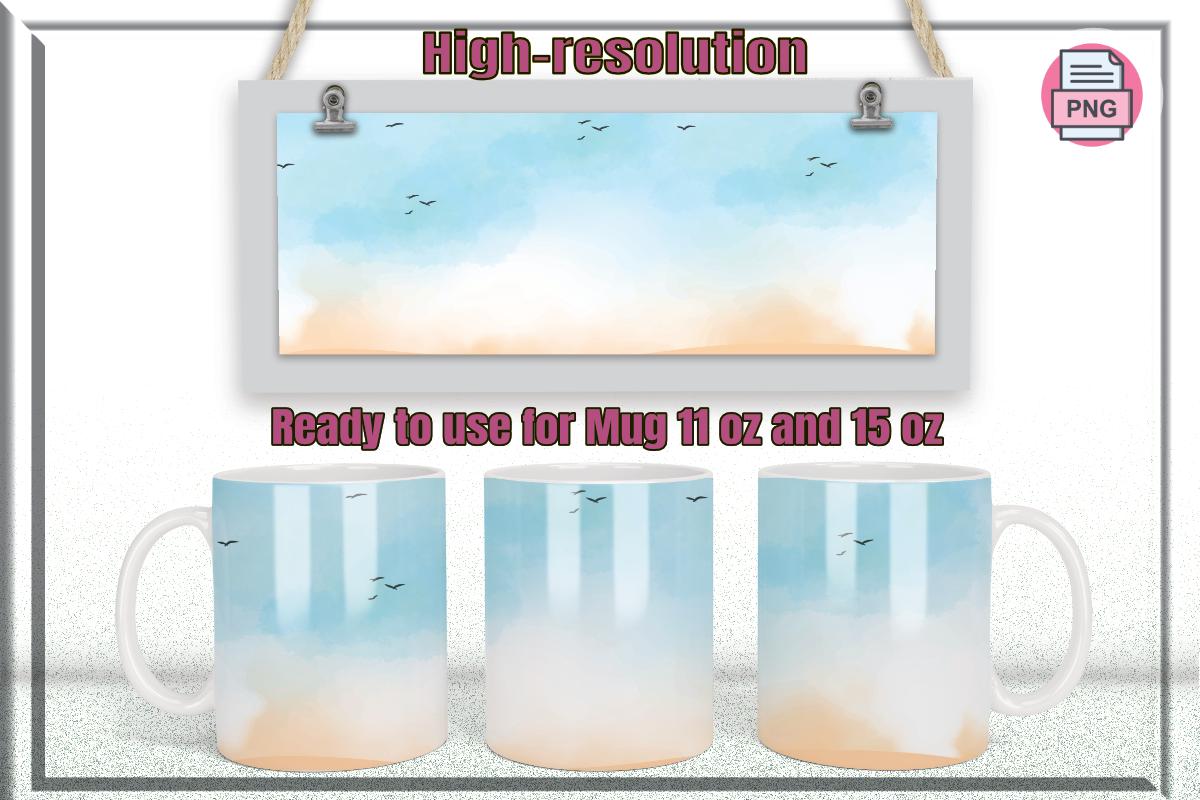 Beach Coffee Mug Sublimation Vol.1