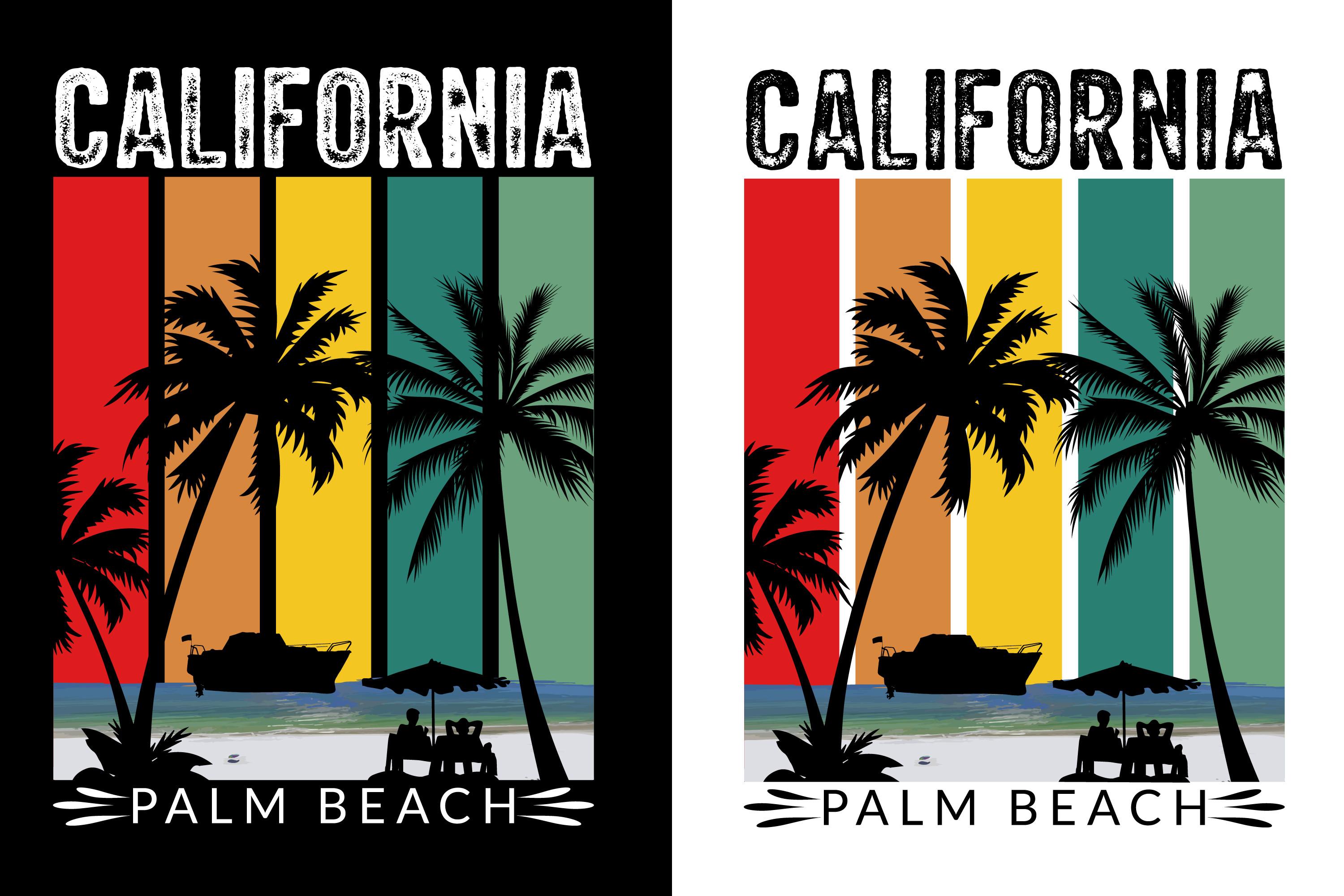 California Palm Beach Vintage T-shirt