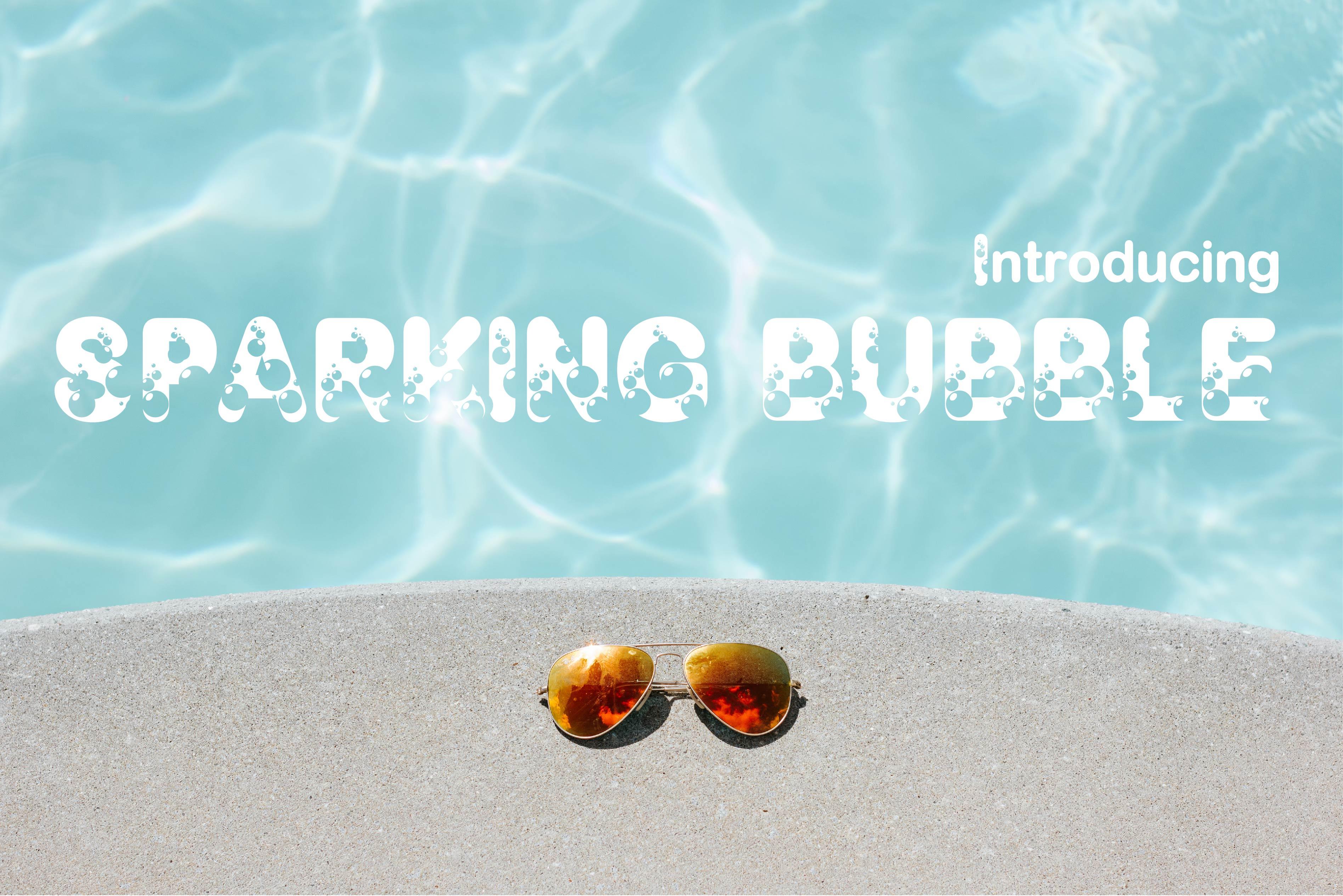 Sparking Bubble Font