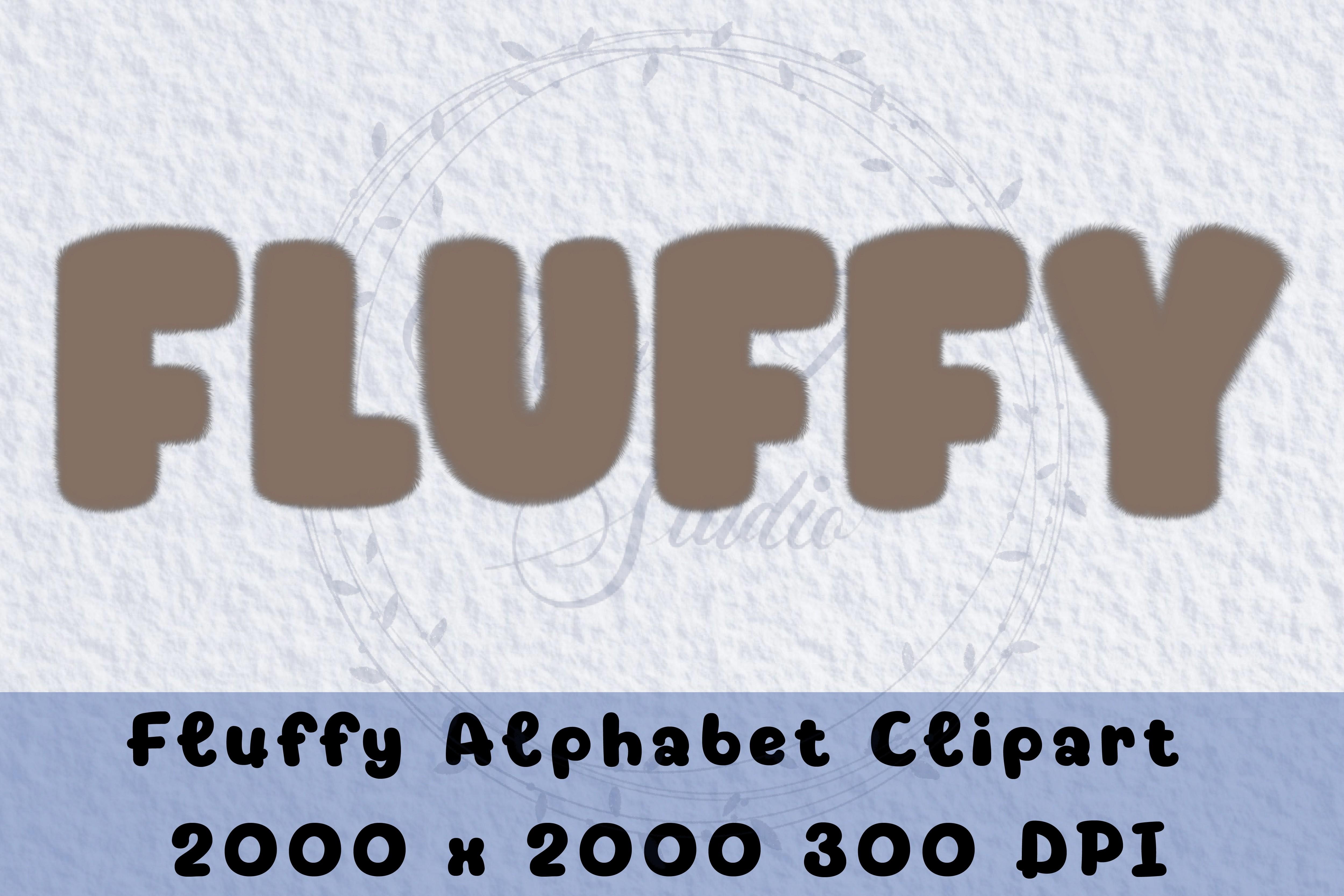 Coffee Fluffy Alphabet Clipart