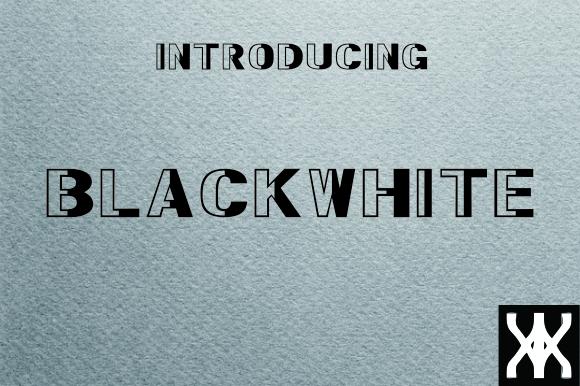 BlackWhite Font