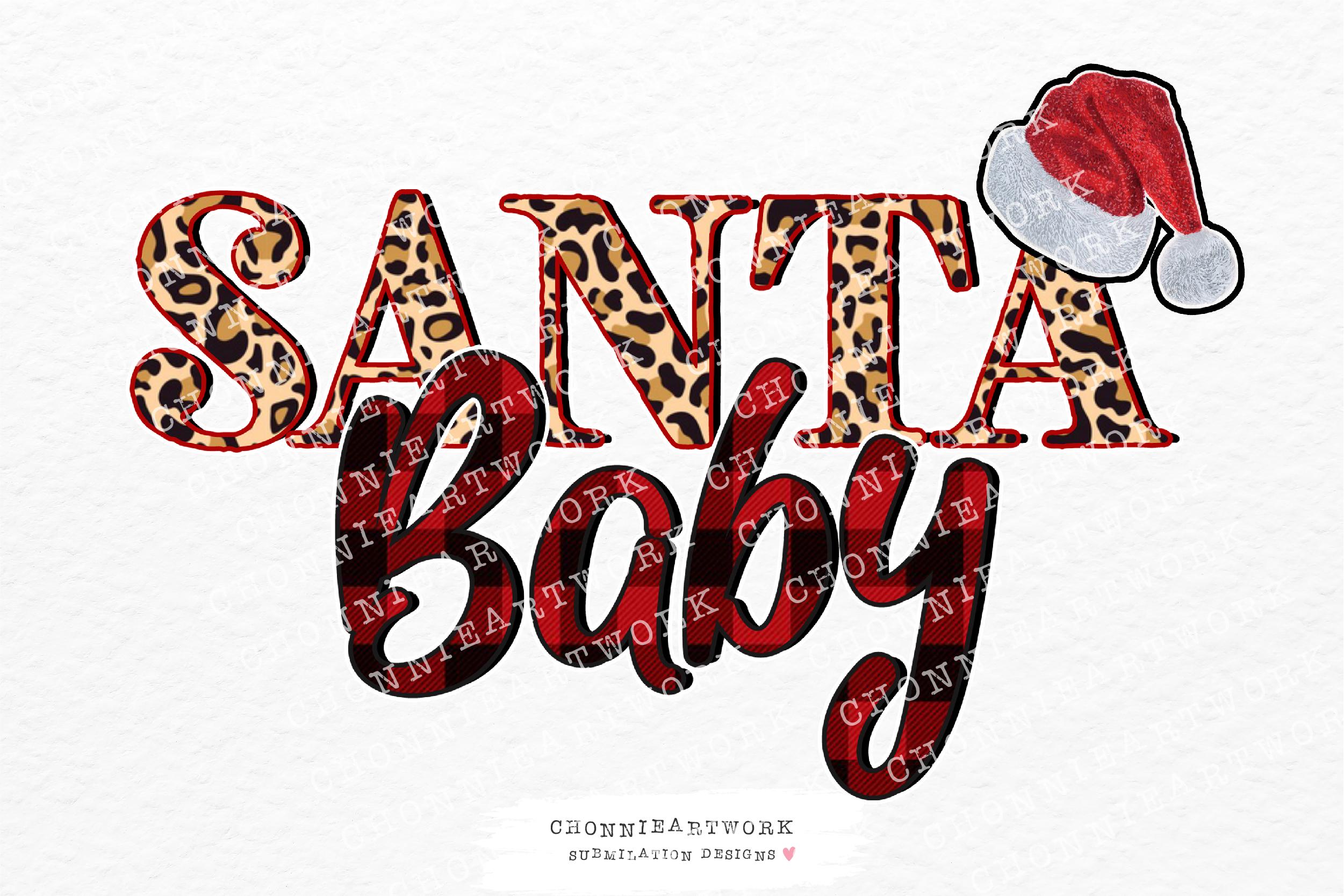 Santa Baby Leopard and Buffalo Plaid
