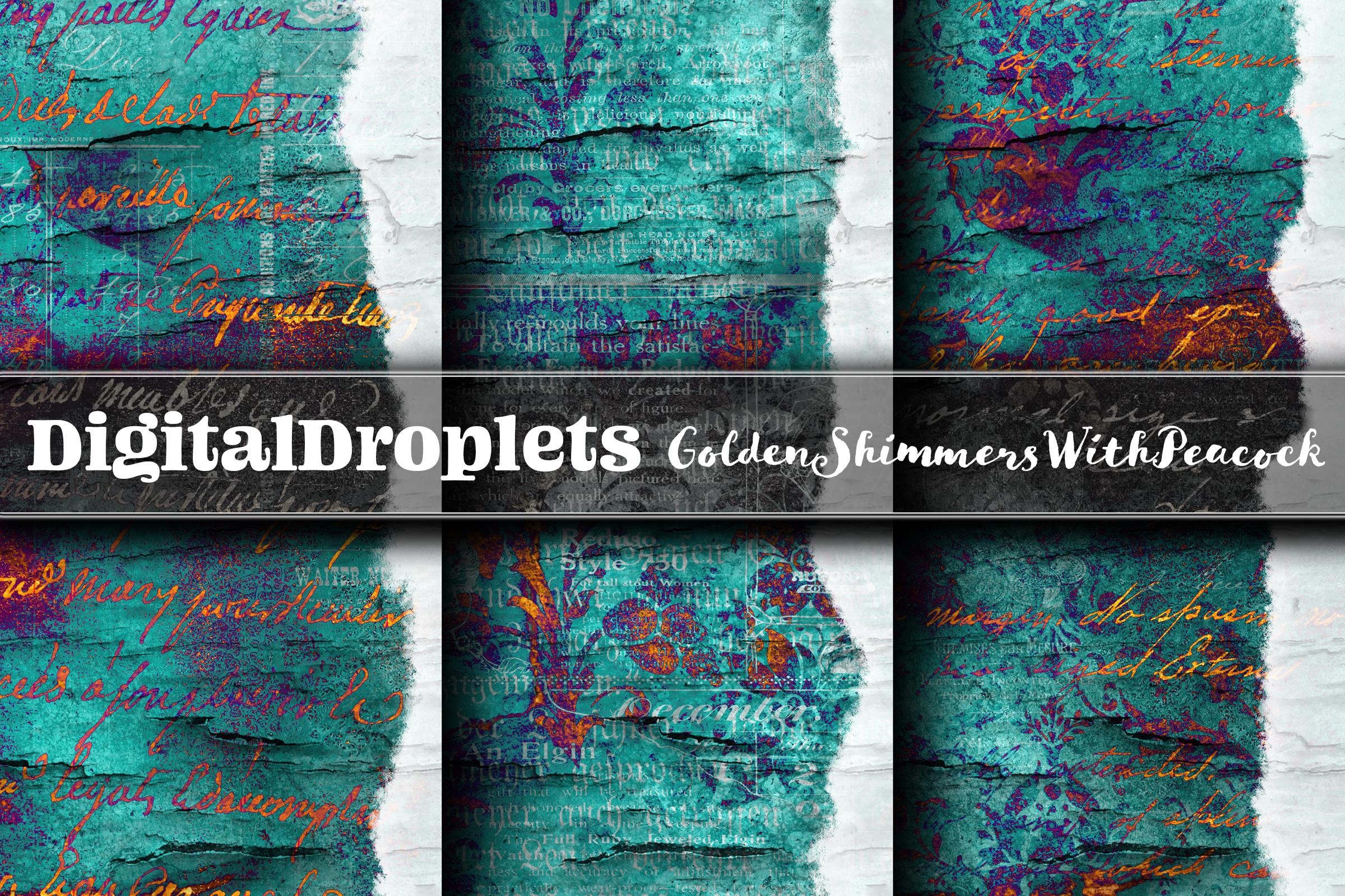 Golden Shimmers with Peacock | FREEBIE