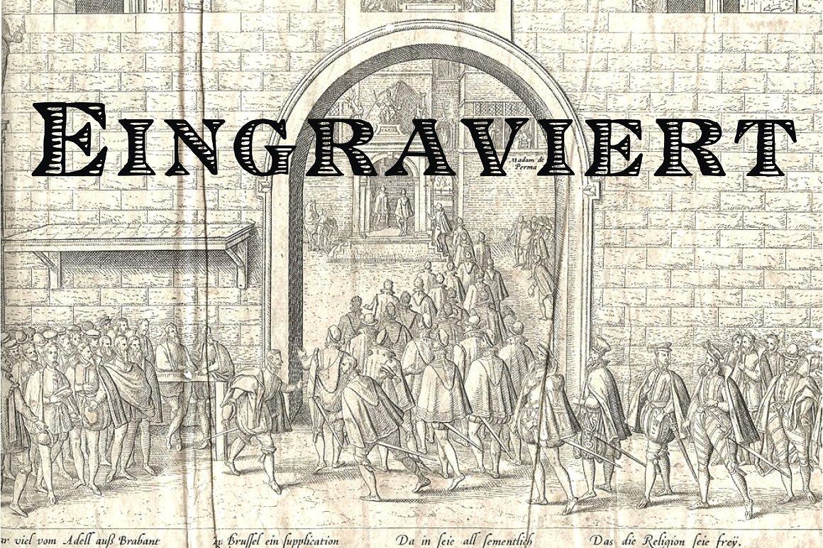 Eingraviert Font