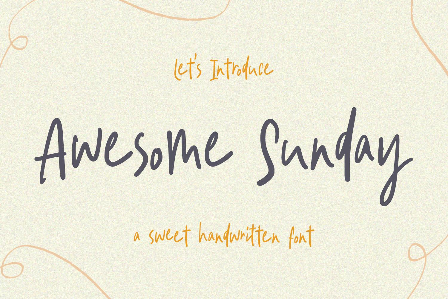 Awesome Sunday Font