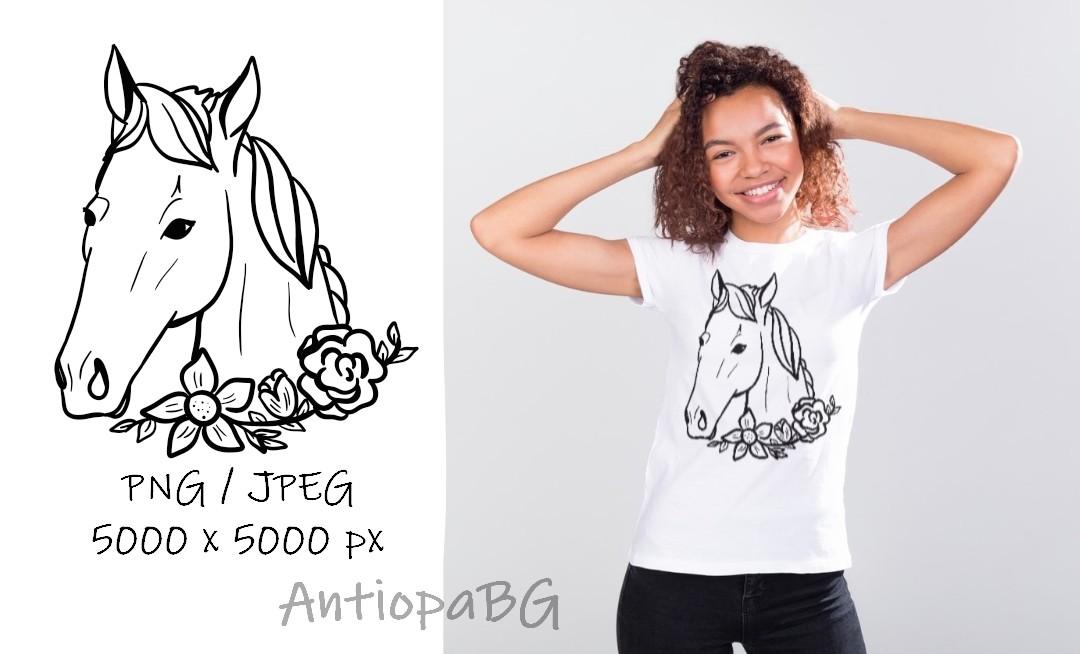 Horse Line-art