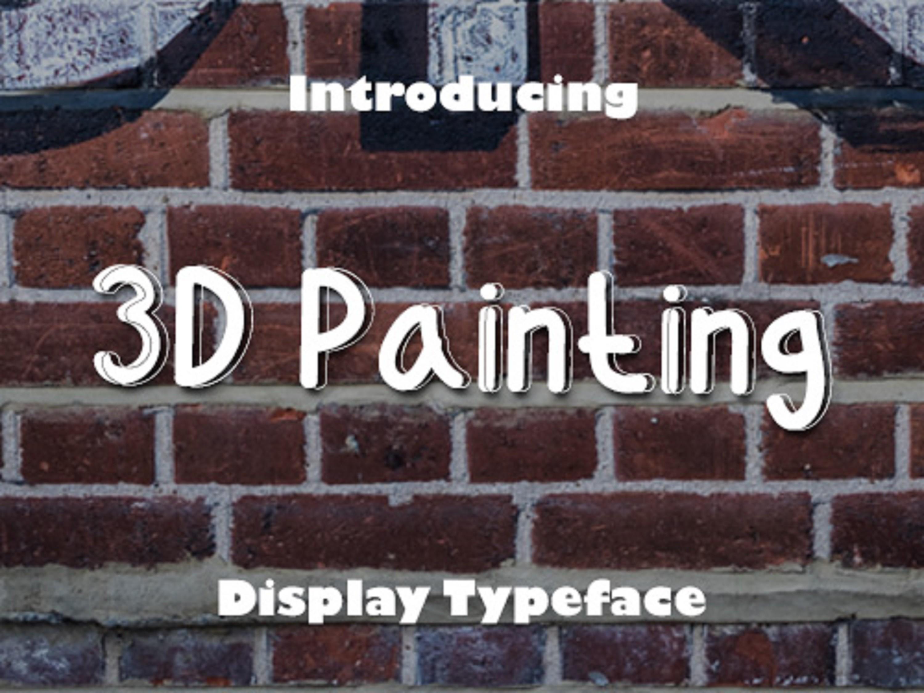3D Painting Font