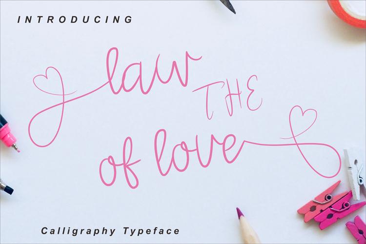 The Law of Love Font
