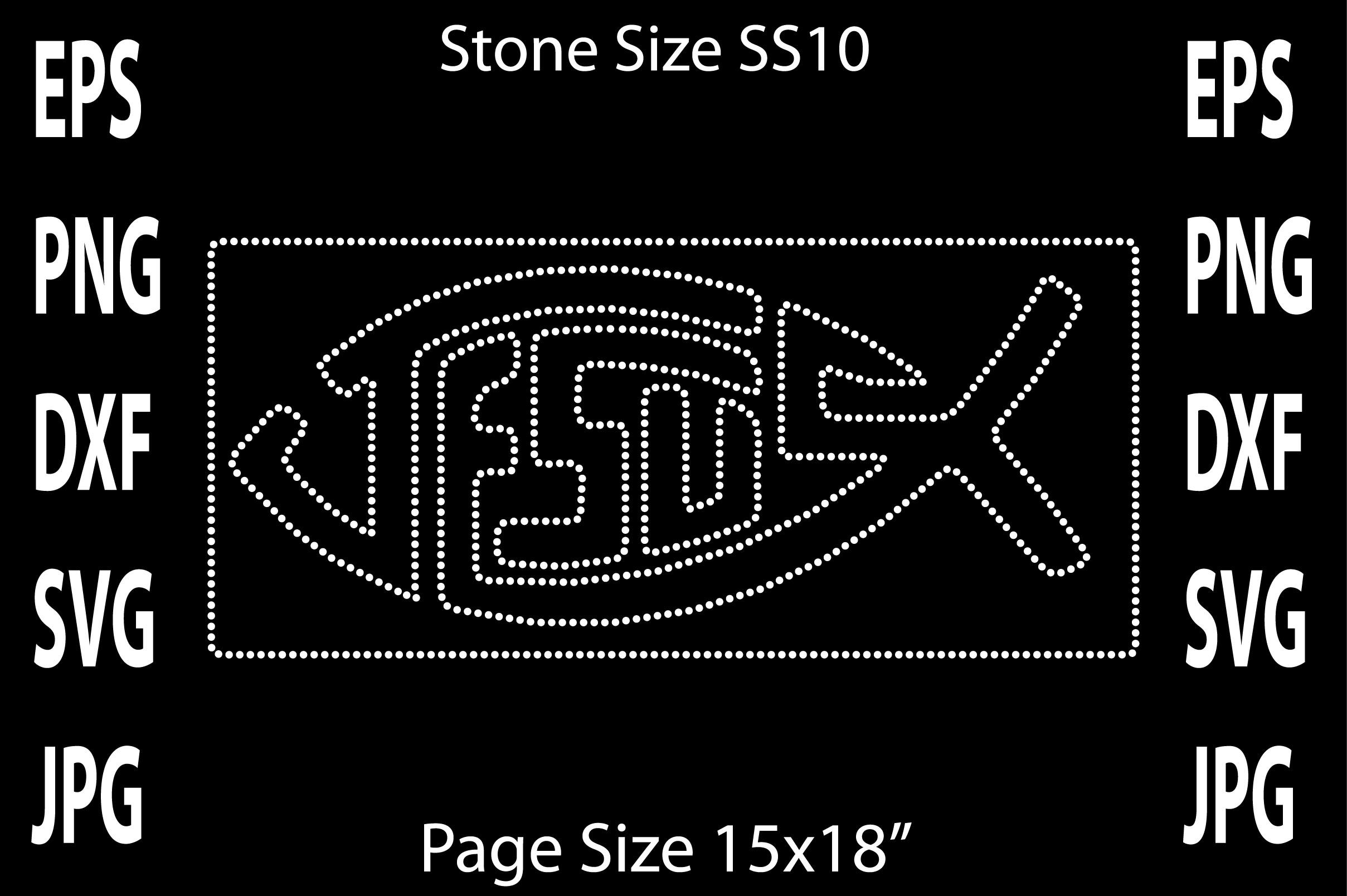 Jesus Rhinestone Design