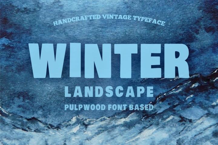 Winter Landscape Font