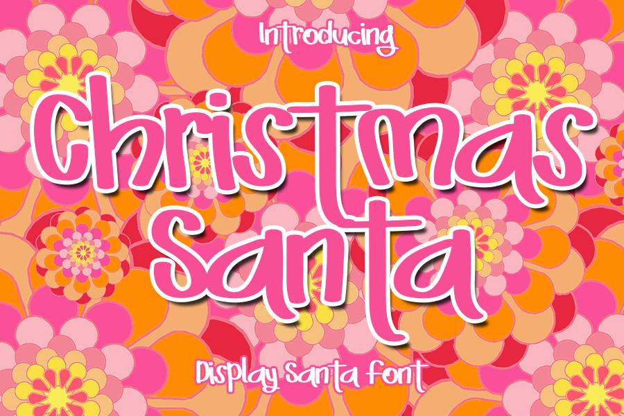 Christmas Santa Font