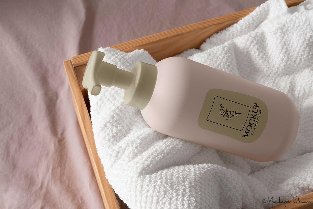 Cosmetic Spray Bottle Mockup