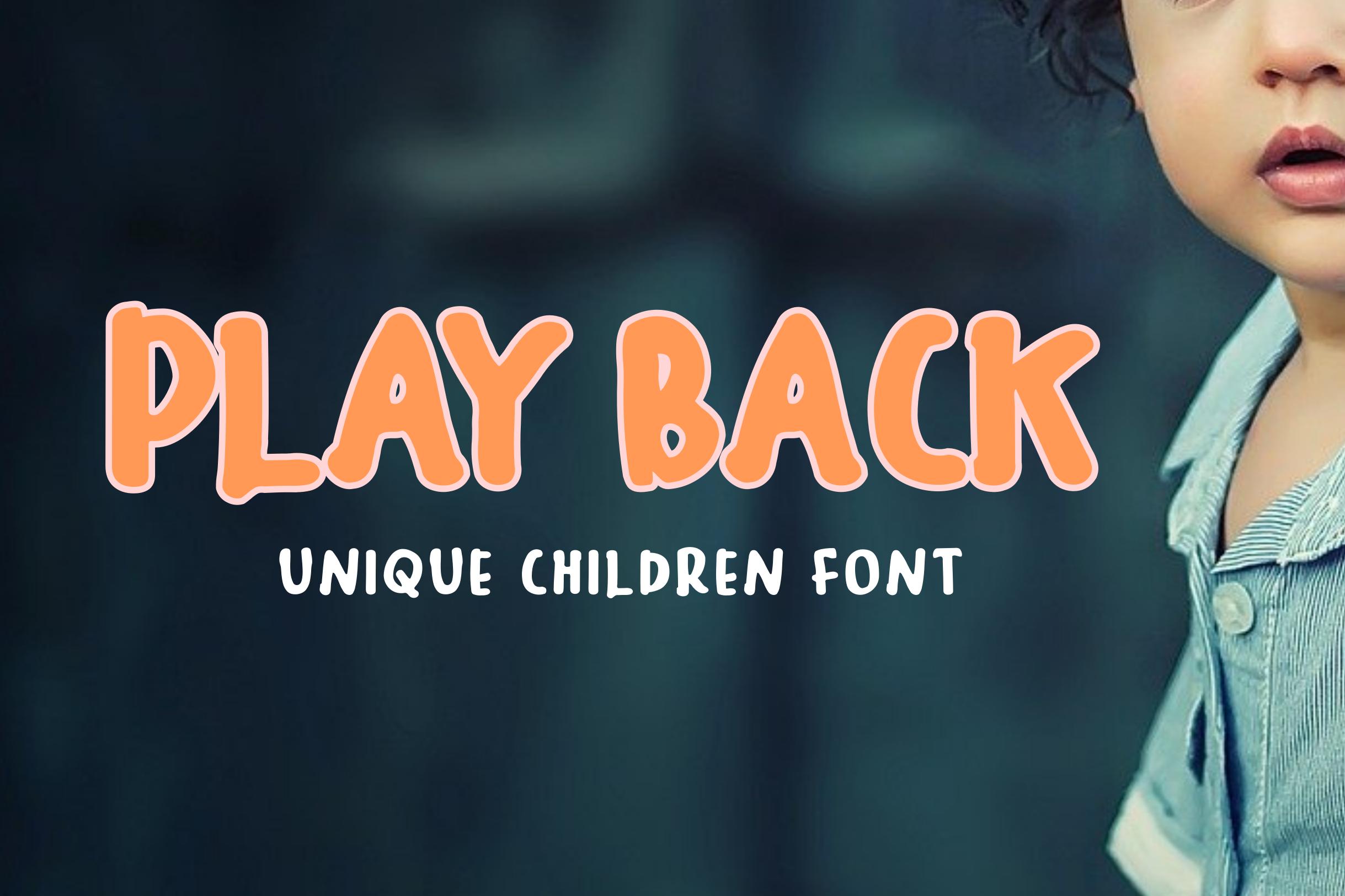 Play Back Font