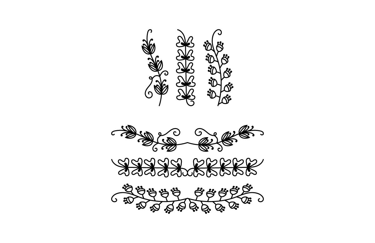 Flower & Text Divider Bundle