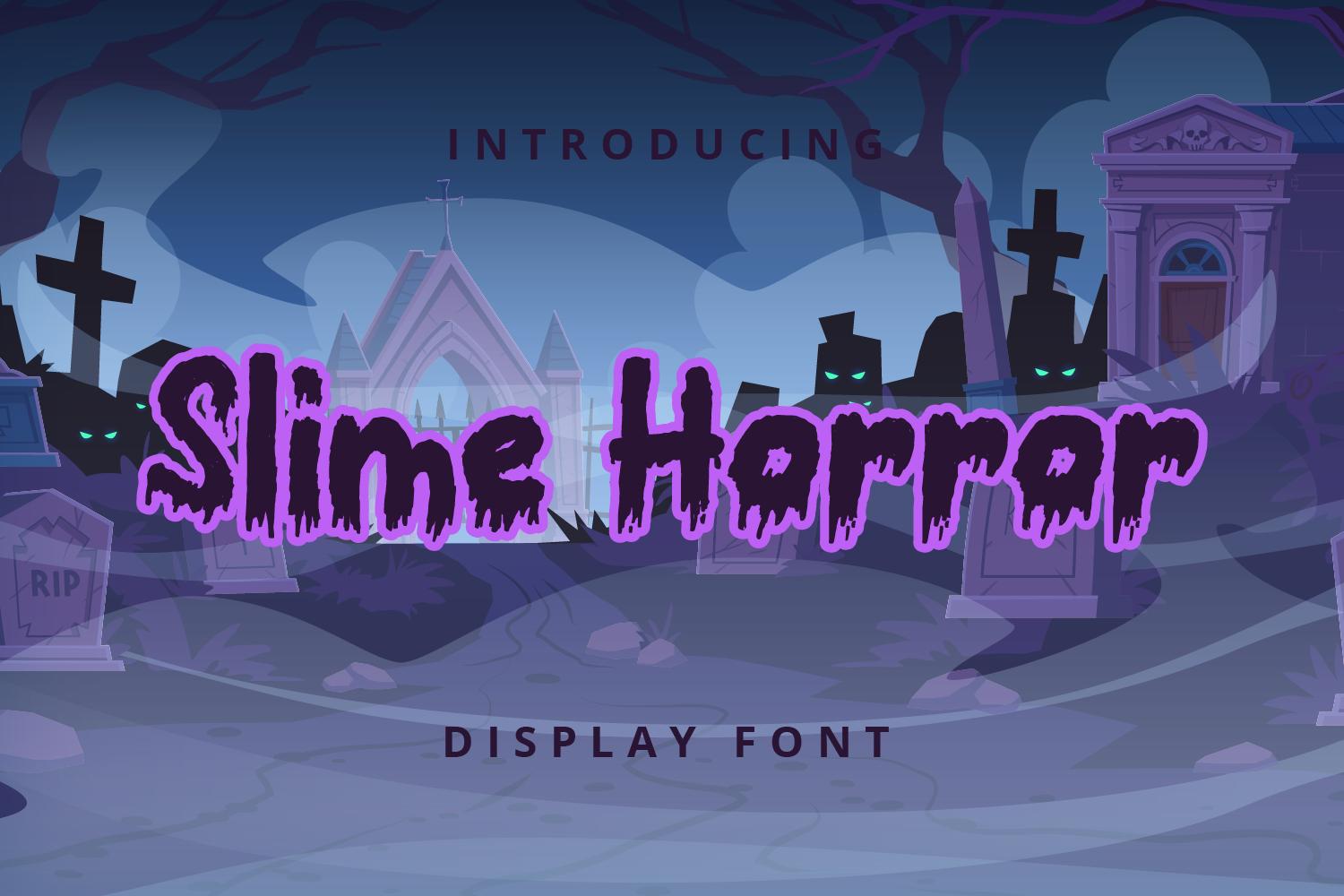 Slime Horror Font