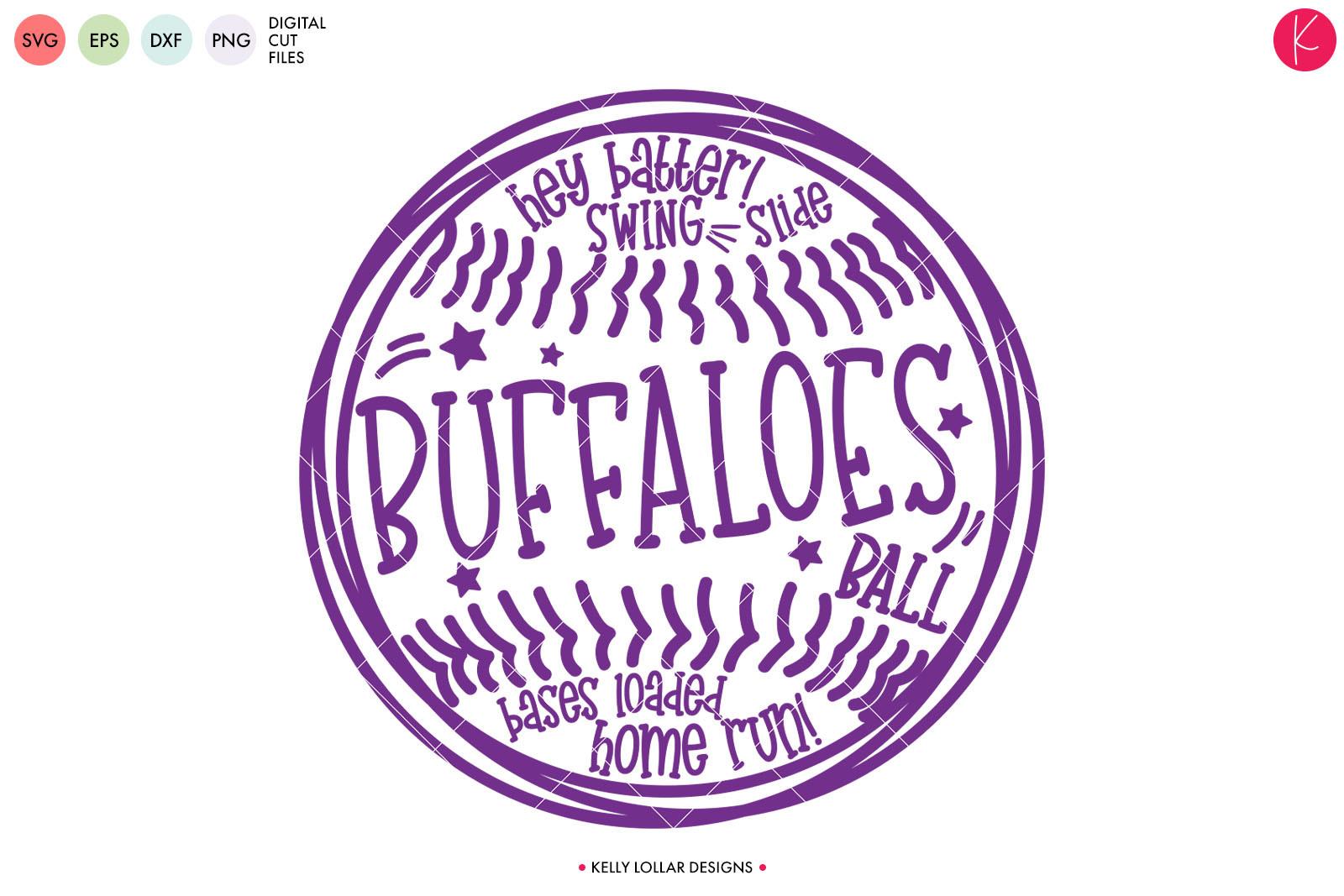 Buffaloes Baseball Softball Word Art