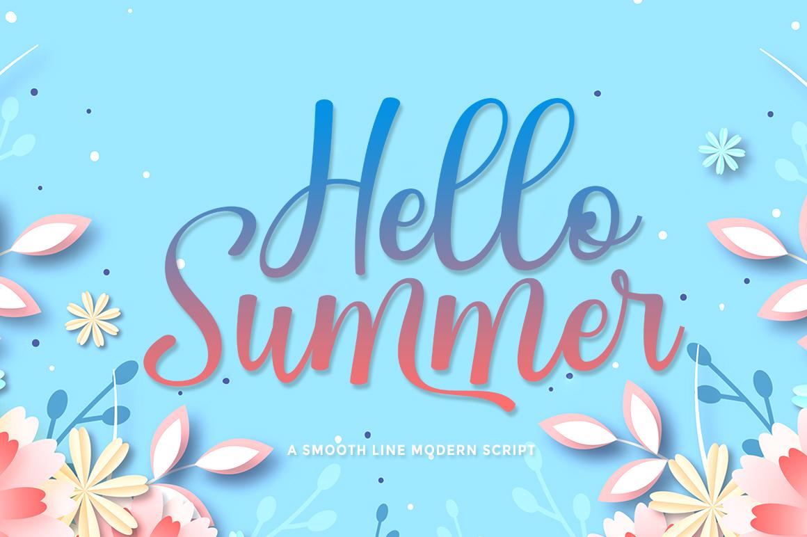Hello Summer Font