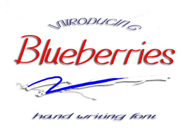 Blueberries Font