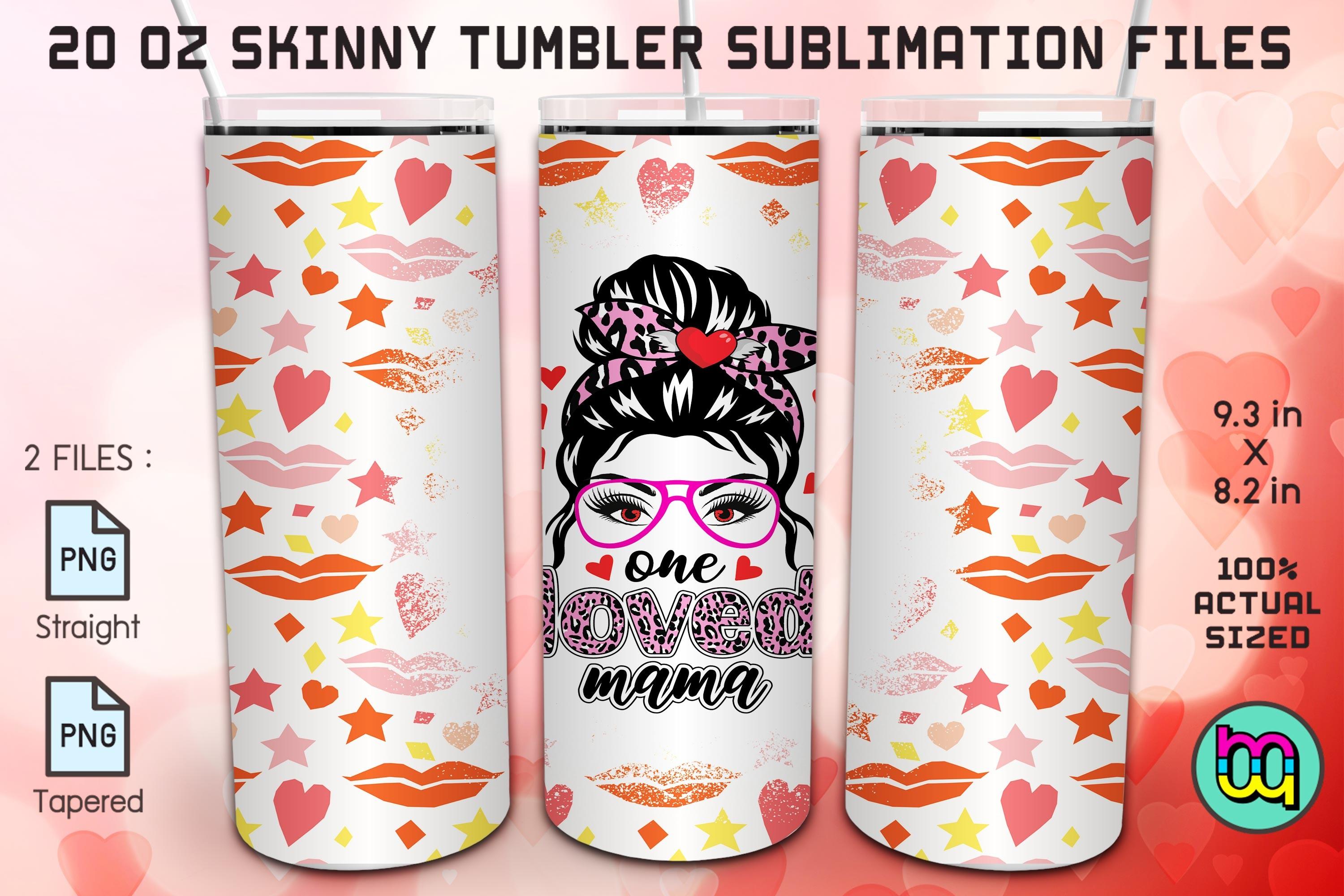 One Love Mom Life Messy Bun Mama Tumbler