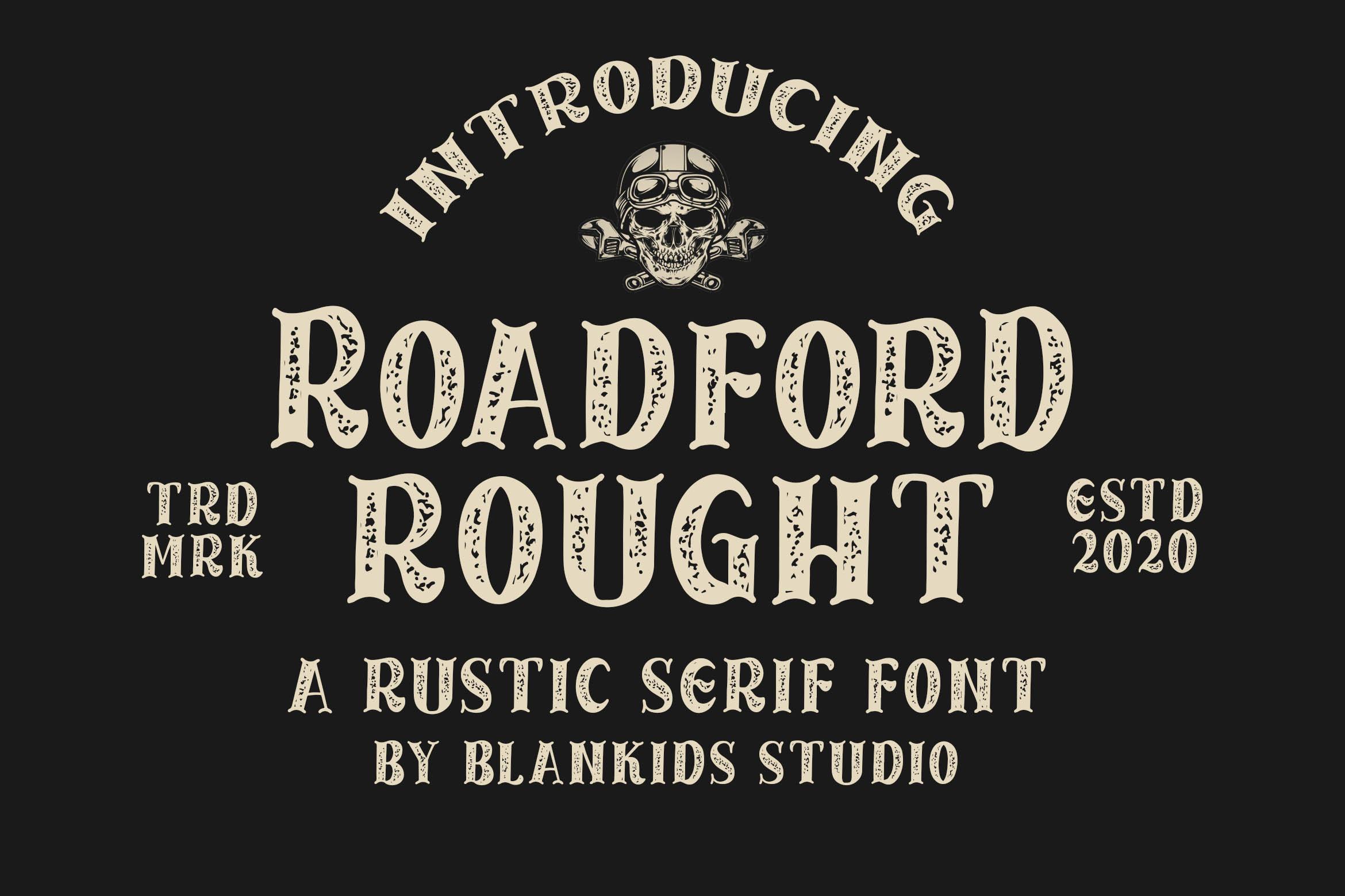 Roadford Rought Font