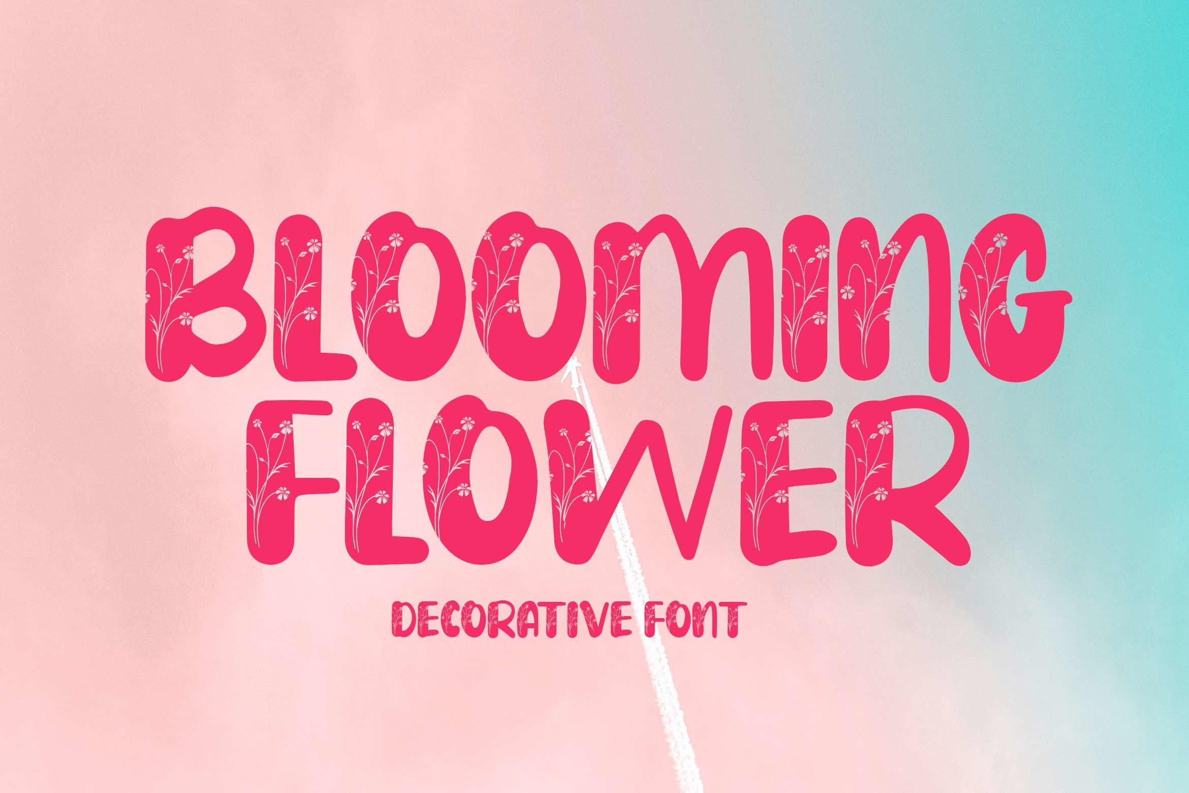 Blooming Flower Font