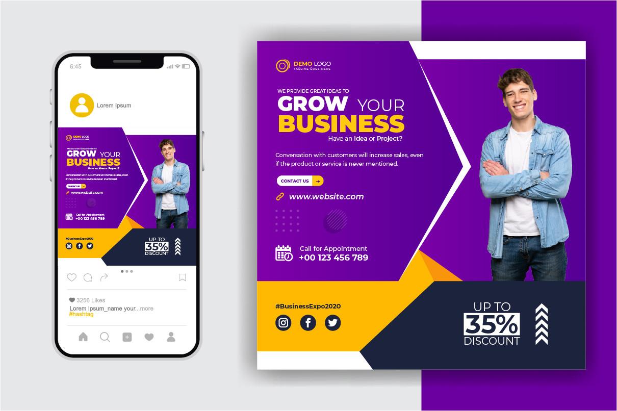 Business Social Media Post Design Ads