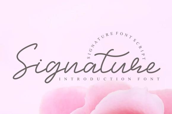 Signature Font