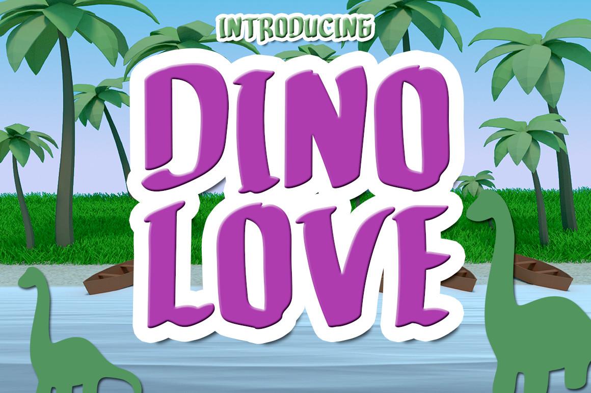 Dino Love Font