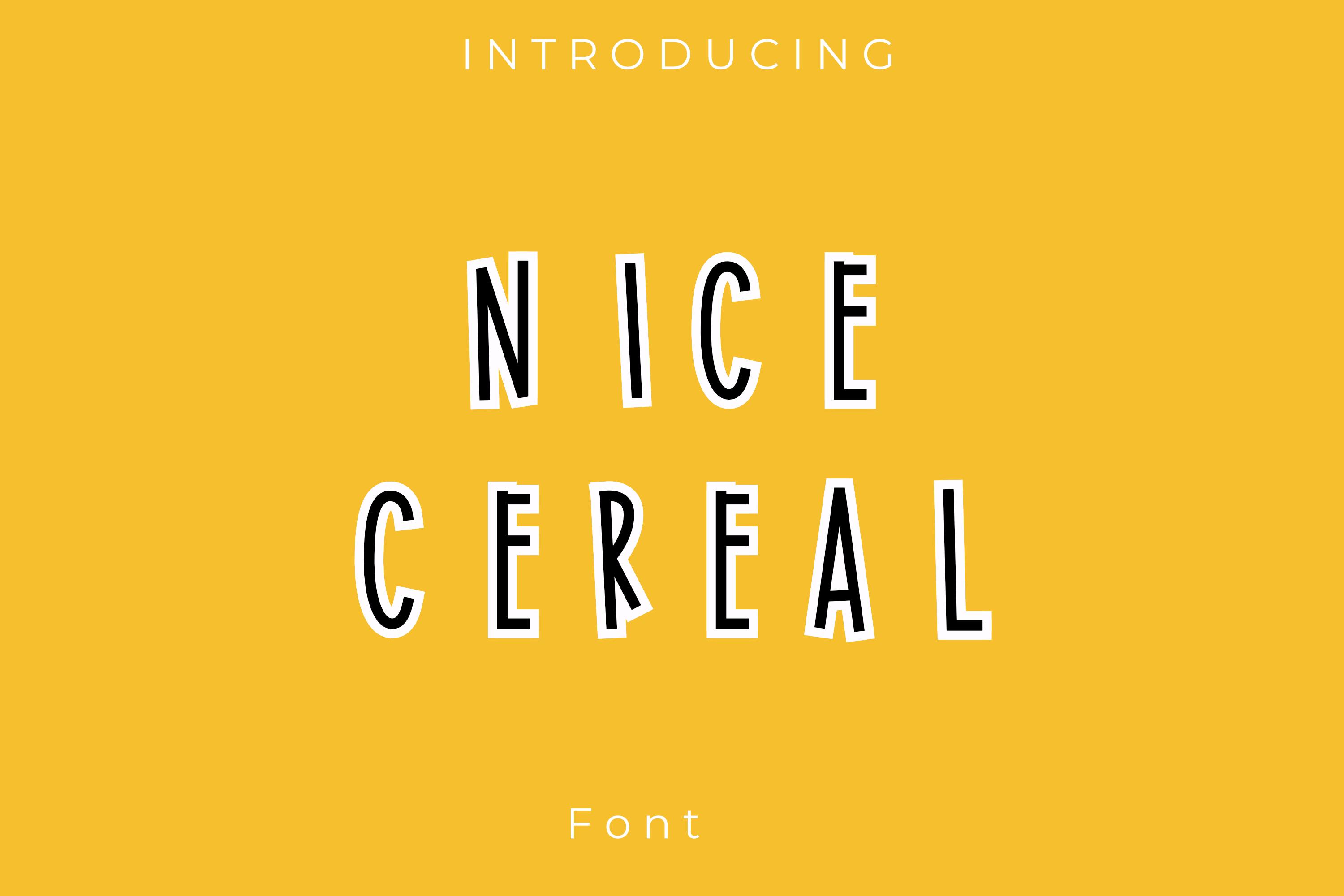 Nice Cereal Font