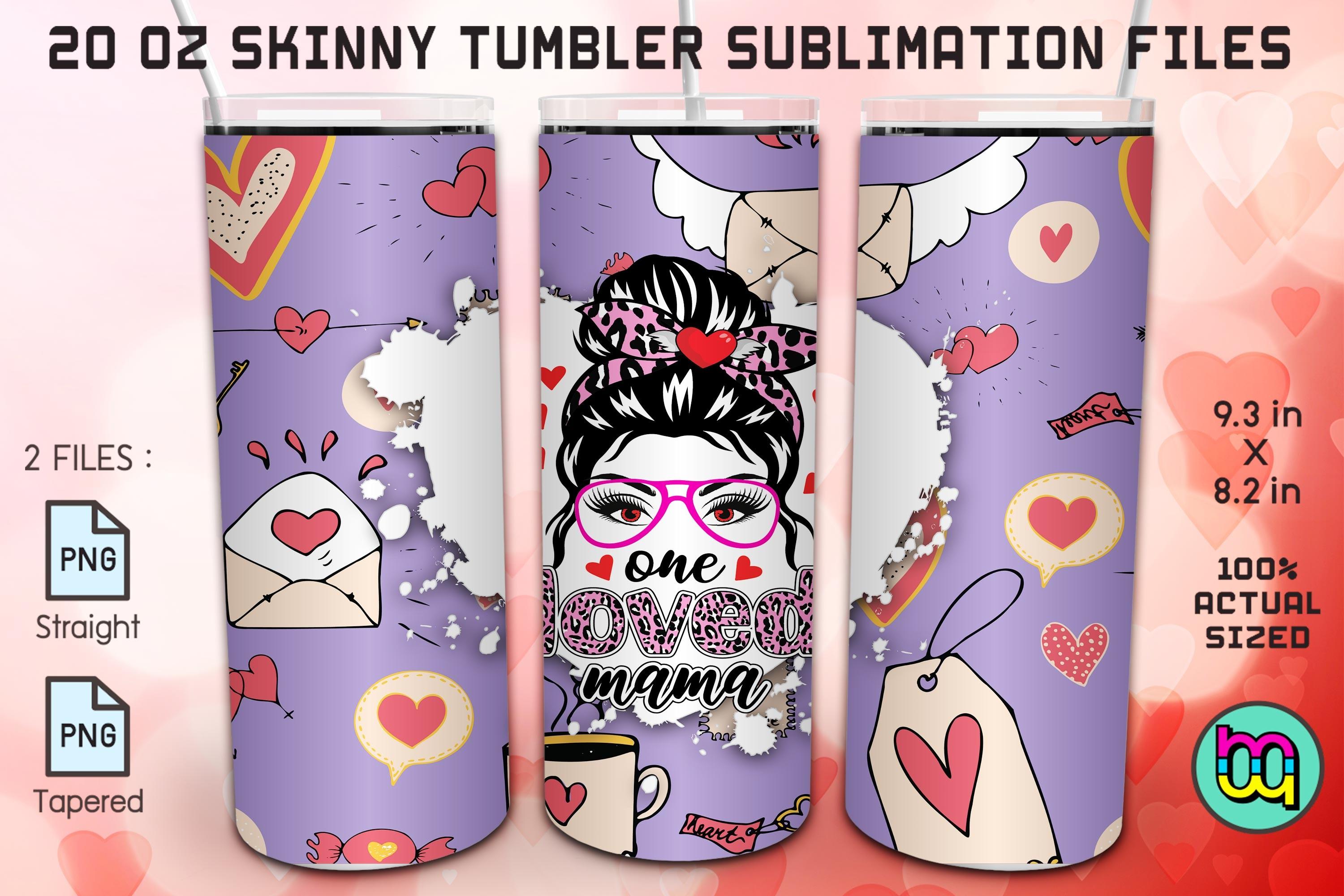 One Love Mom Life Messy Bun Mama Tumbler