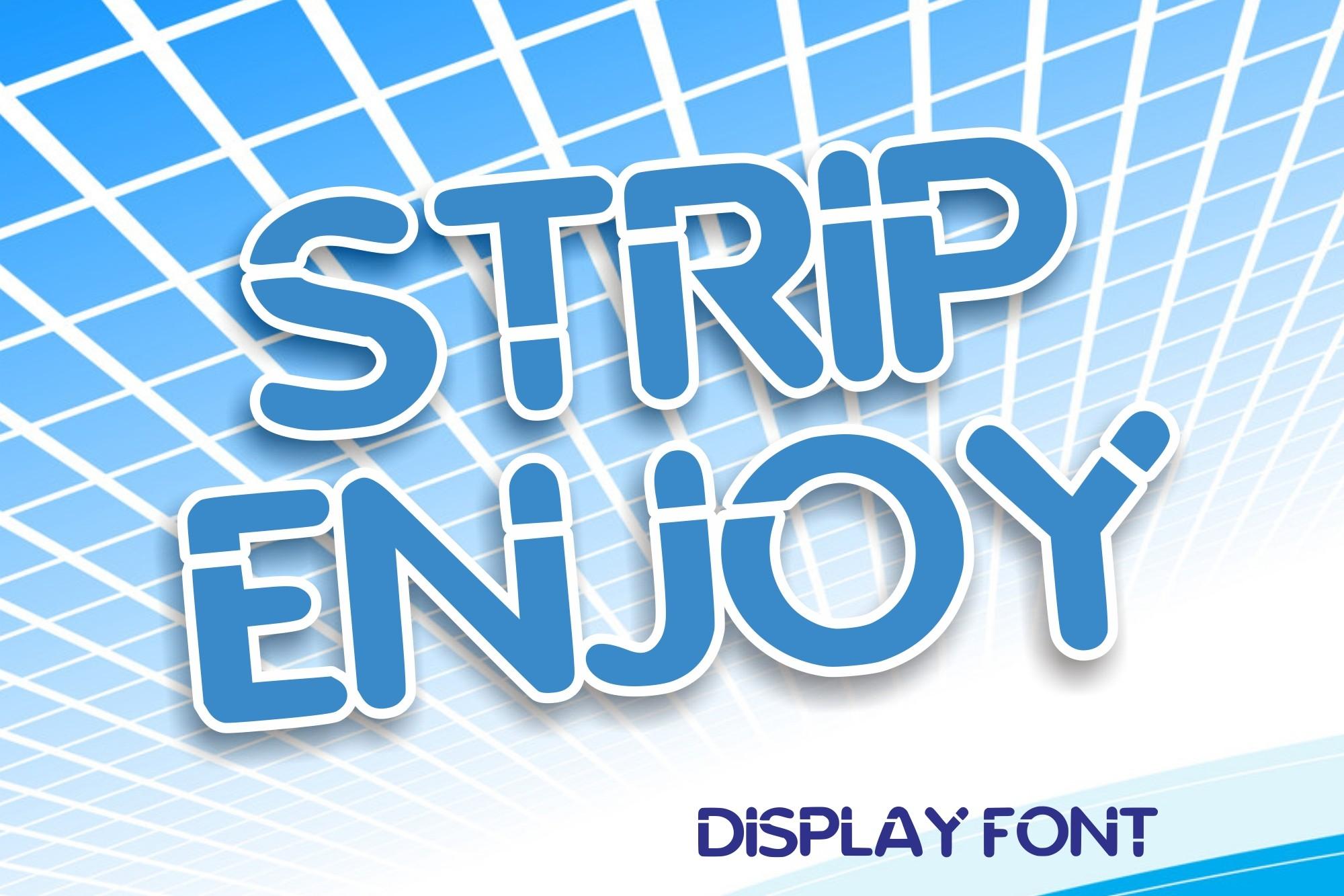 Strip Enjoy Font
