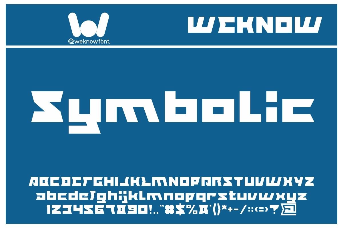 Symbolic Font