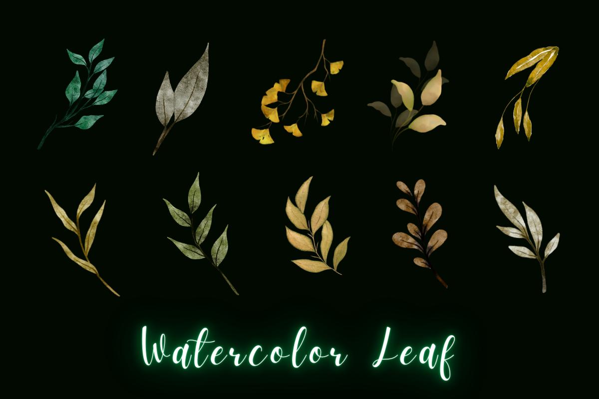 Watercolor Floral Clipart Illustration