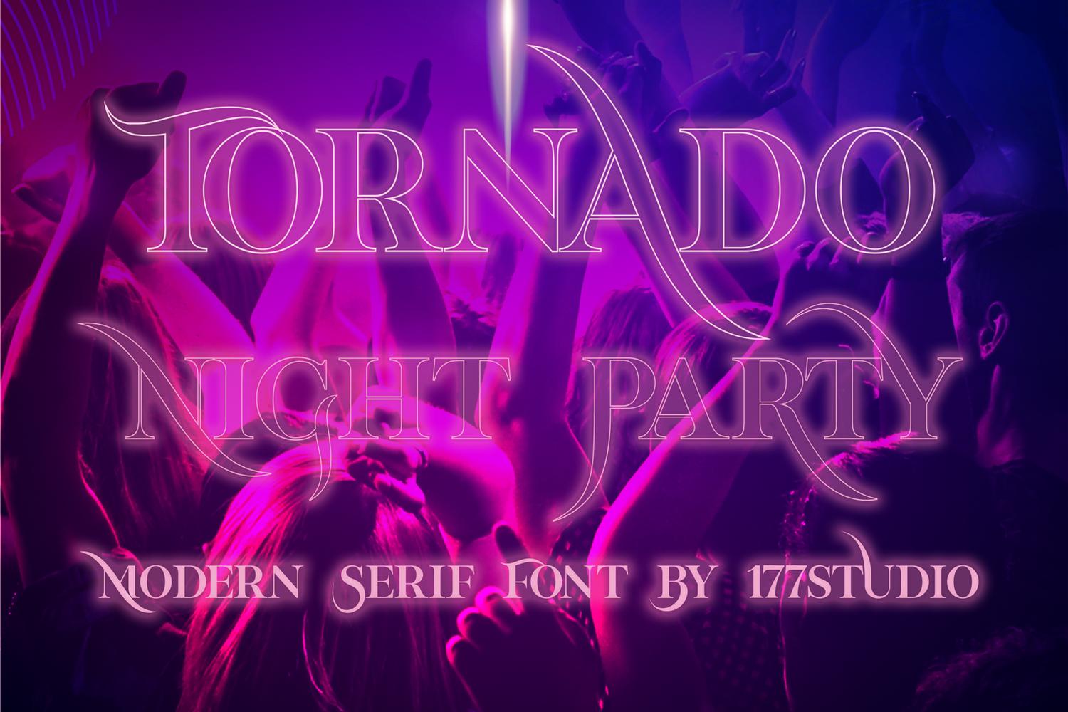 Tornado Night Party Font