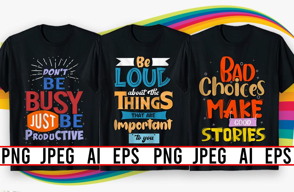 Typography T Shirt & Mug Design Bundle19