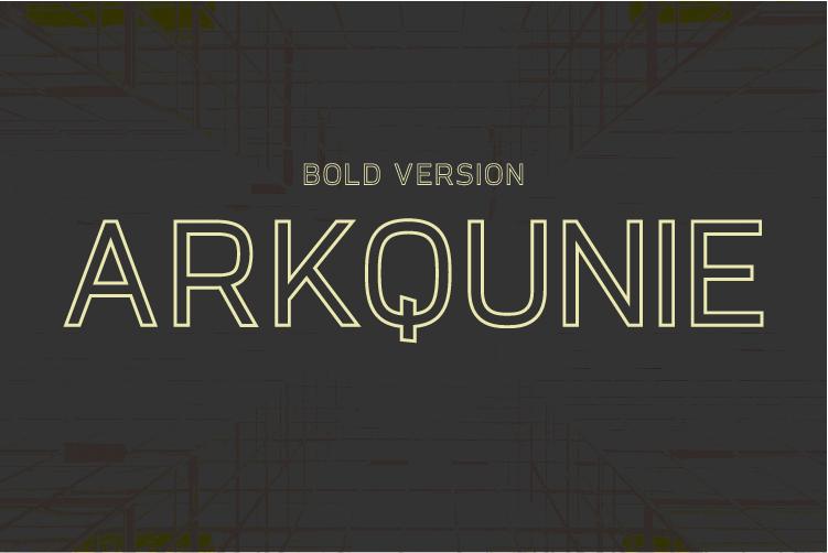 Arkqunie Outline Bold Font