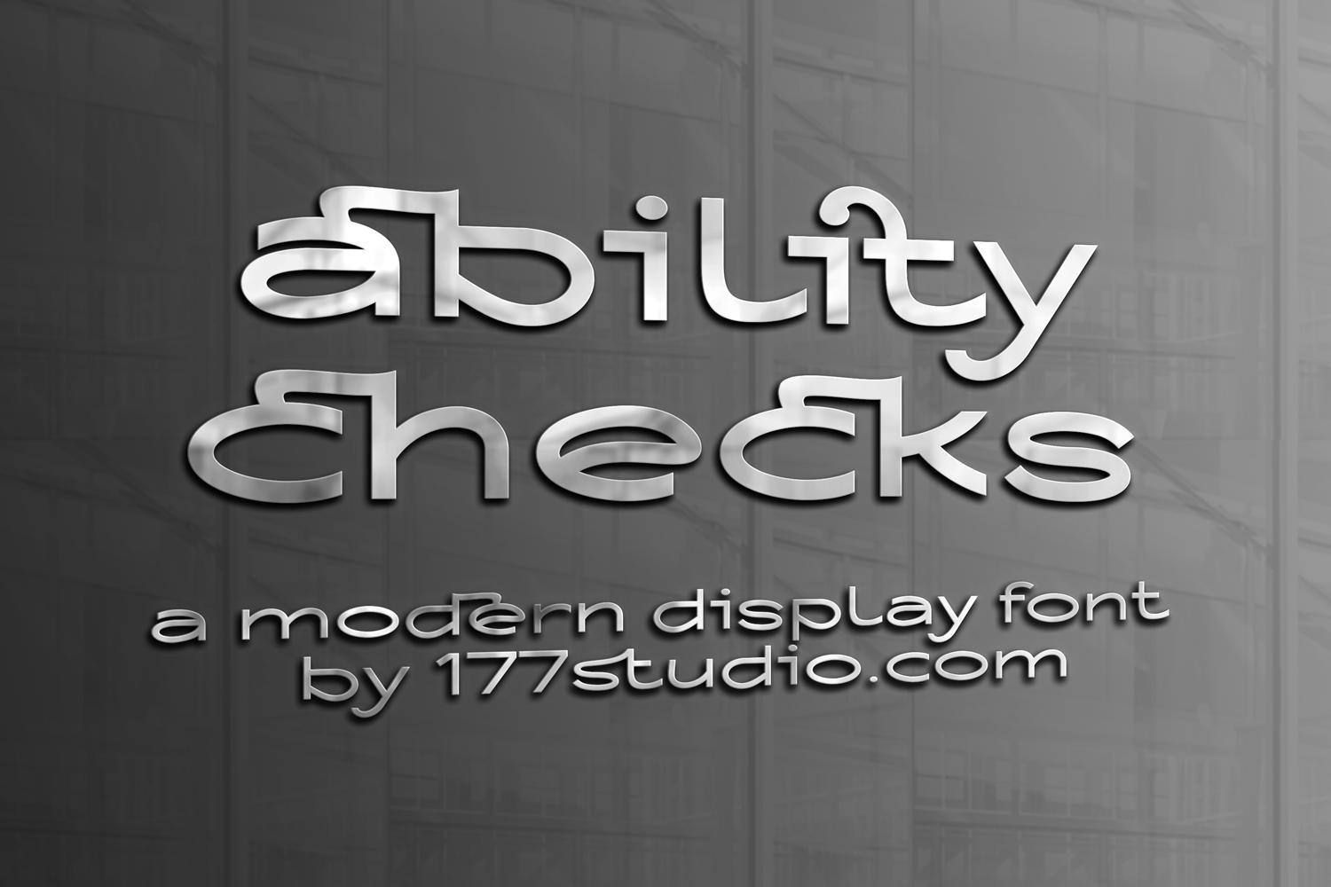 Ability Checks Font