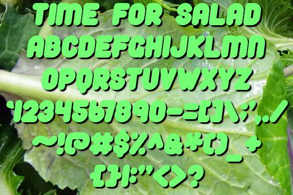 Time for Salad Font