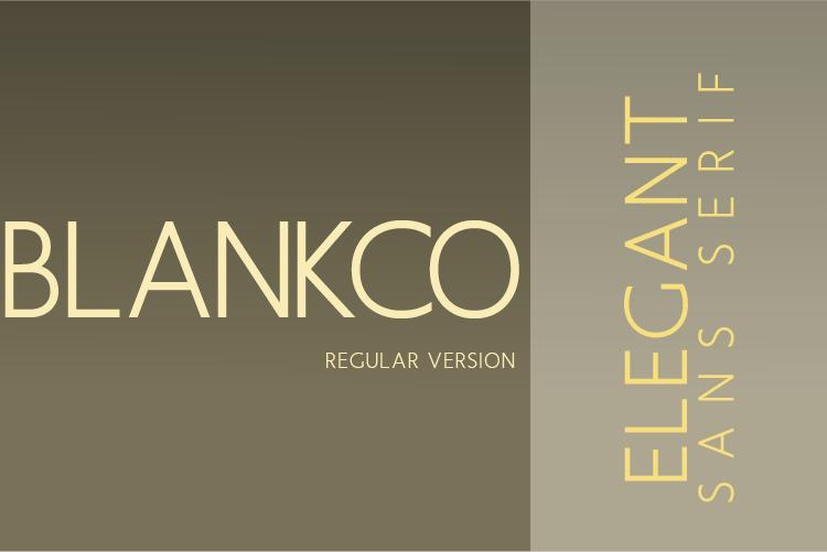 Blankco Font