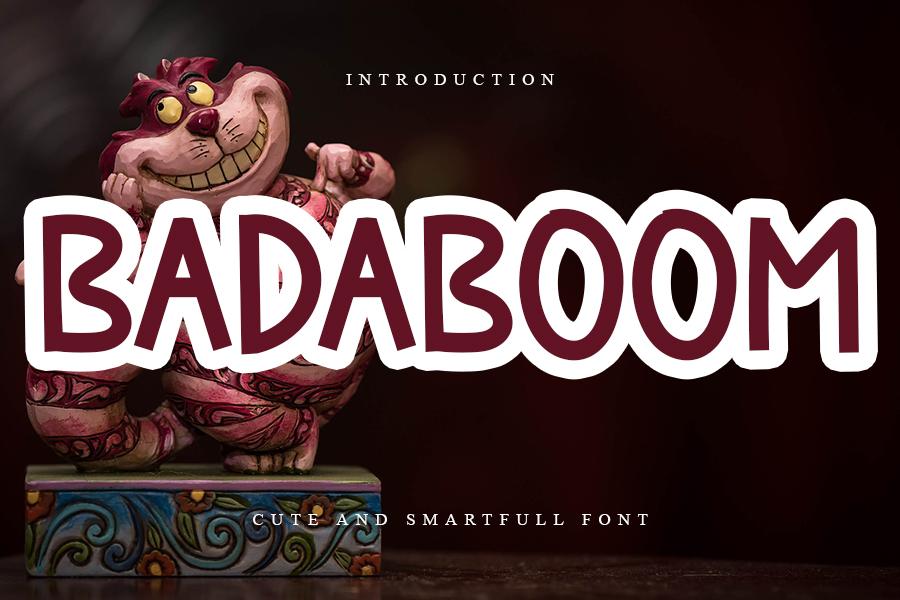 Badaboom Font