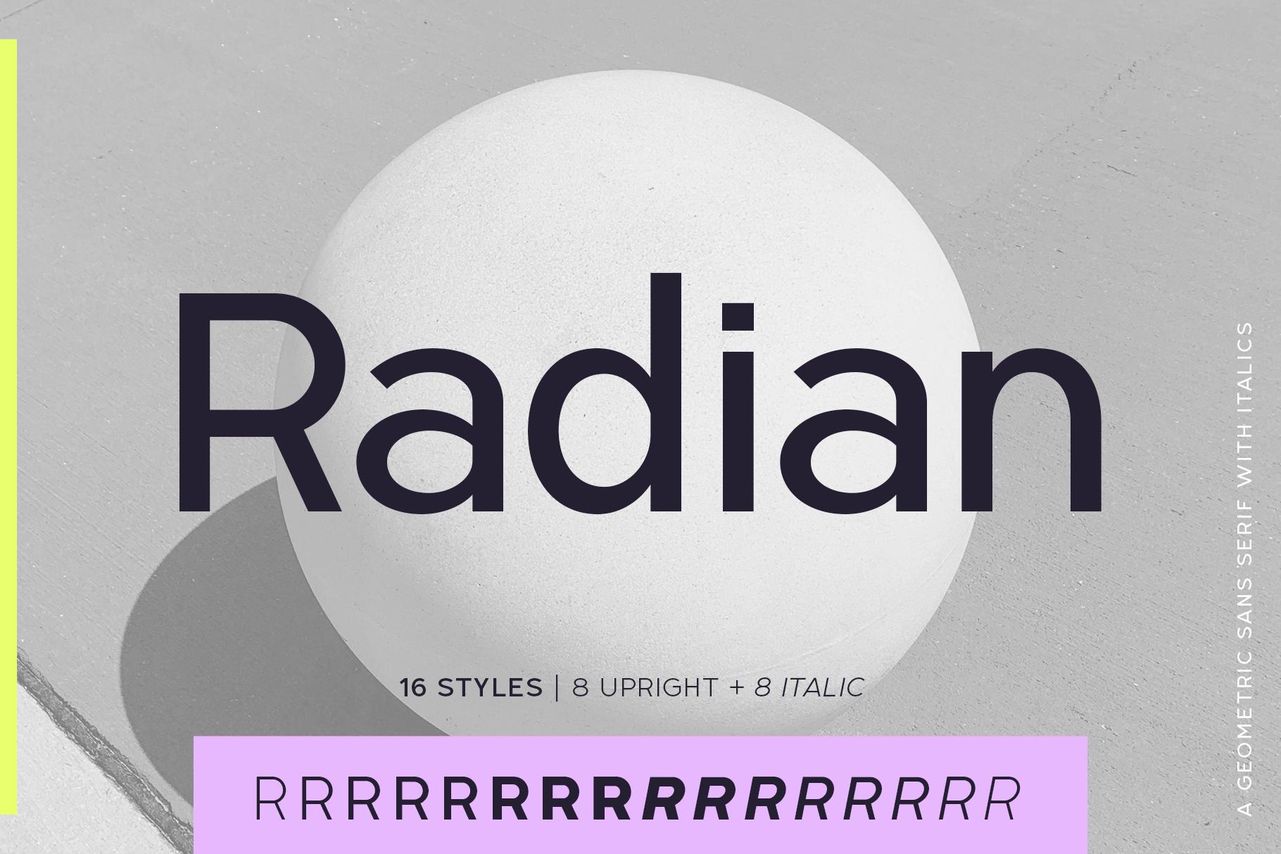 Radian Font