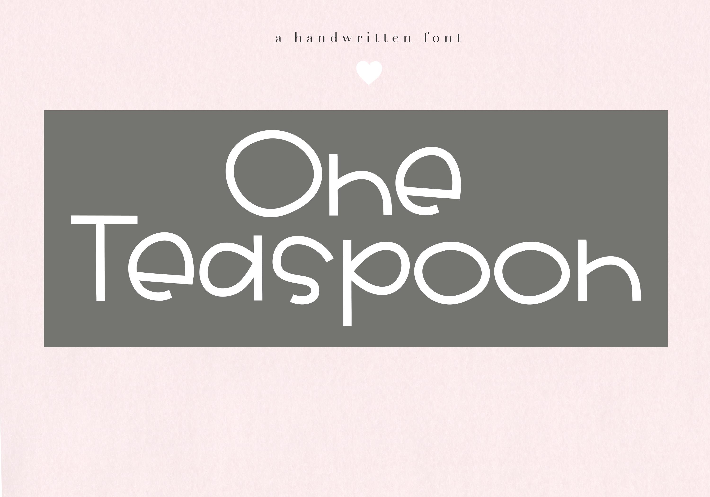 One Teaspoon Font