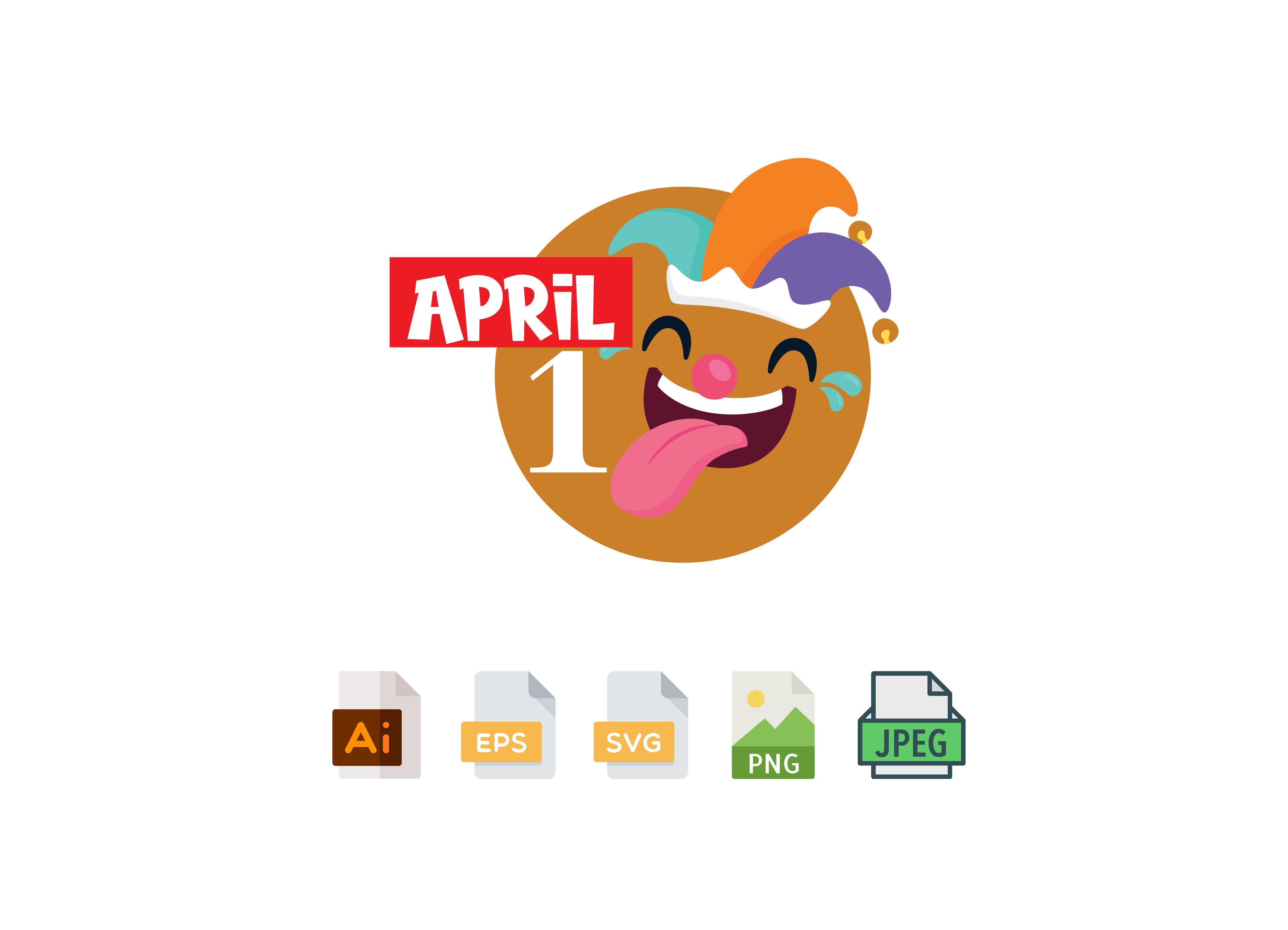 April Fools Day Design SVG