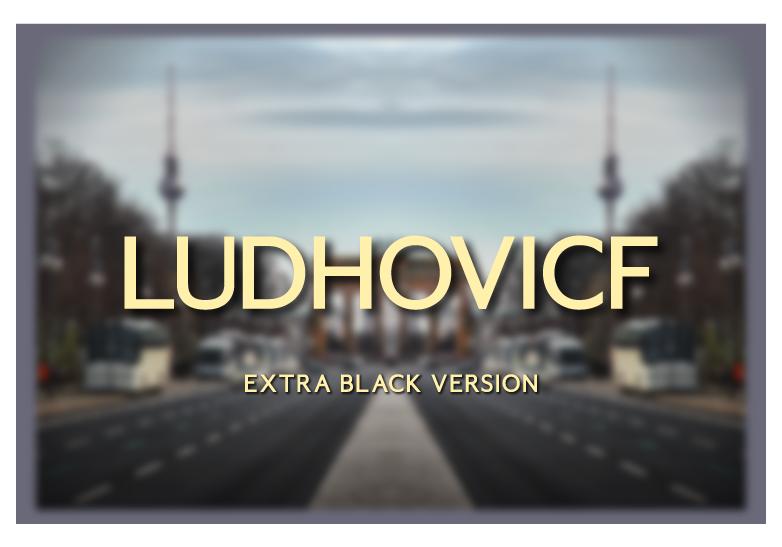 Ludhovicf Extra Black Font